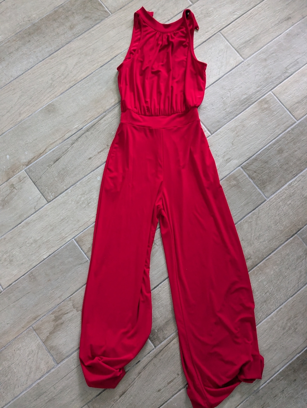 XS Red Halter Jumper